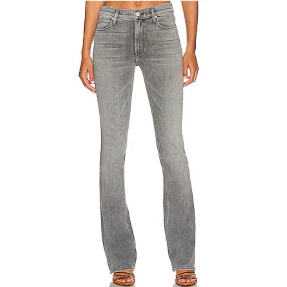 Mother 28 The Runaway Flare in Gray Daytona Nights EUC Mid Rise - WORN ONCE MINT